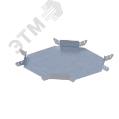 Лоток монтажный угловой крестообразный горизонтальный ЛУКГ.600.150.1053.2.1 СОЭМИ Н0121390758