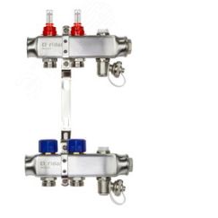 Коллекторная группа SSM-2RF set 2 контура 1' x 3/4' с расходомерами и кронштейнами Ридан 088U0952R