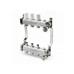Блок коллекторный с регулировочными клапанами 3 выхода, 230 мм, 1 x 3/4 PRO AQUA R510MB.03