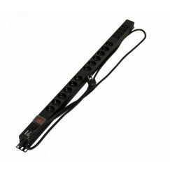 Блок розеток 12 розеток Schuko+4хIEC320 C1316 A250В Hyperline SHE-12SH-4IEC-SF-2.5EU