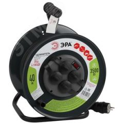 Удлинитель силовой RMx-4es-3x1.5-40m-IP44(KG) на м. катушке c/з 4 гн 40м КГ 3х1.5 RMx-4es-3x1.5-40m-IP44(KG) ЭРА Б0046848