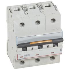 Выключатель автоматический трехполюсный 25А MA DX3 25кА LEGRAND 409883