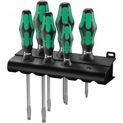 Набор отверток Kraftform Plus Lasertip + подставка 6 предметов. 334 SK/6 Rack WERA WE-007680