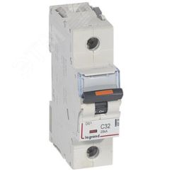 Выключатель автоматический однополюсный 32А C DX3 25кА LEGRAND 409758