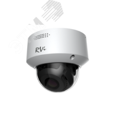 Видеокамера IP 2Мп купольная c ИК-подсветкой до 30м IP67 (2.8мм) RVi RVi-1NCD2024 (2.8) white