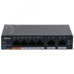 Коммутатор 4-портовый гигабитный PoE с функцией облачного управления Dahua DH-CS4006-4GT-60