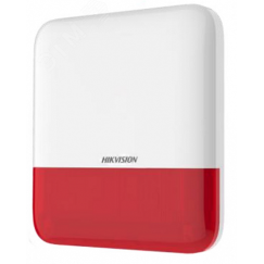 Оповещатель уличный беспроводной (красный индикатор) AX PRO Hikvision DS-PS1-E-WE Red