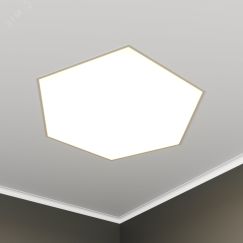 Светильник светодиодный RVE-LBX-HEXA-1046-VG (Шестиугольник 1046х912х130мм 71Вт встраиваемый под шпаклевку 4000K Белый) RVElektro RVE00003444