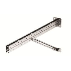 Консоль для тяжелых нагрузок 900 мм с  укосиной, горячеоцинкованная