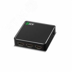 Хаб HDMI v2.0 на 2 HDMI, 1080p, с усилителем сигнала Greenconnect GL-vA03P