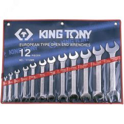 Набор рожковых ключей, 6-32 мм, 12 предметов King Tony 1112MR