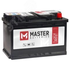 Аккумулятор автомобильный MASTER BATTERIES 75Ah R+ MASTER BATTERIES MB750