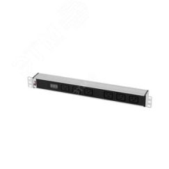 Блок розеток Rem-32 амперметр 6 IEC 60320 C19 32A 19' колодка REM R-32-6C19-Am-440-K