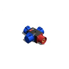 Устройство распределительное переносное пластик IP44 32A корпус 75х120х80 черный AlpenBox 0370003