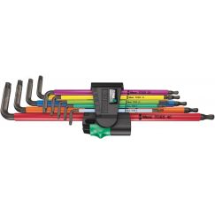 Набор Г-образных ключей 967/9 TX XL Multicolour TORX 1 удлиненный с шаром TX 8 - TX 40 9 предметов комплектация: 3x 967 SXL TORX Multicolour Г-образны WERA WE-024480