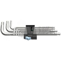 Набор Г-образных ключей 3950/9 Hex-Plus Stainless 1 нержавеющая сталь с шаром 1.5 - 10 мм 9 предметов WERA WE-022720
