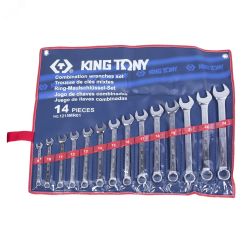 Набор комбинированных ключей, 8-24 мм, 14 предметов King Tony 1215MR01