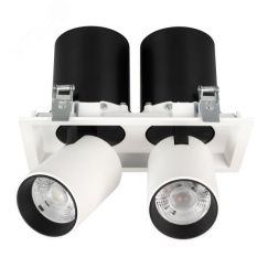 Светильник LTD-PULL-S110x210-2x10W Warm3000 (WH, 24 deg, 230V) (IP20 металл, 5 лет) Arlight 031362