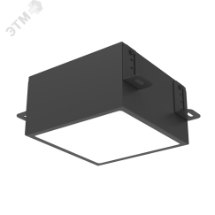 Светильник светодиодный ДВО-20Вт 4000К IP40 DL-Grill CRI90 черный Вартон V1-R0-91810-10000-4002040