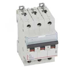 Выключатель автоматический трехполюсный 3А C DX3 10kА/16kА LEGRAND 409249
