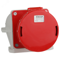 Розетка 145-125А-6h-380AC-3P+PE+N-IP67 КЭАЗ 241222