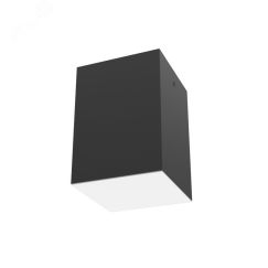 Светильник светодиодный DL-Box накладной 15Вт 4000К 120x120x170мм черный муар с рассеивателем опал DALI Вартон V1-R0-90818-20D01-2001540