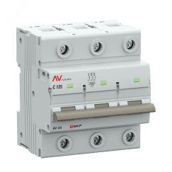 Выключатель автоматический AV-125 3P 125A (C) 10kA EKF AVERES EKF mcb125-3-125C-av