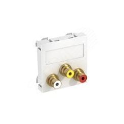 Мультимедийная рамка Audio-Video Modul45 (серебристый) OBO Bettermann MTG-12R L AL1