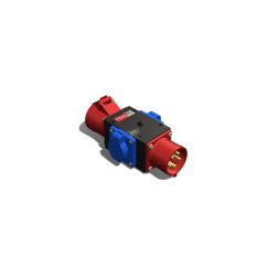 Устройство распределительное переносное пластик IP44 32A корпус 75х120х80 черный AlpenBox 0370010
