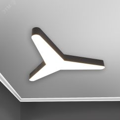 Светильник светодиодный RVE-LBX-KASAI-SOFT-1600-N (Трехлучевая звезда закругл. 1600х1404х120мм 69Вт Накладной 4000К Белый) RVElektro RVE00001562