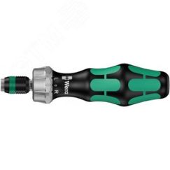 Рукоятка-битодержатель 816 RA с трещоткой 1/4 x 142 мм для бит 1/4 С 6.3 и E 6.3 WERA WE-051461