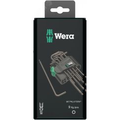 Набор Г-образных ключей 967/9 TX 1 SB PKL TORX BlackLaser TX 8 - TX 40 9 предметов WERA WE-073598