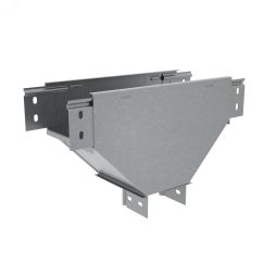 Т-ответвитель переходник 50х600-200 мм верт. c разворотом трассы на 90 гр. ПЛЮС (нижняя часть меньше исходной) КМ-профиль PL4081