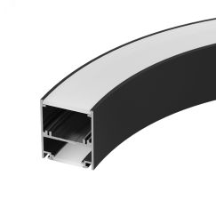 Профиль SL-ARC-5060-D1000-A90 BLACK (дуга 1 из 4) (Алюминий) Arlight 029268