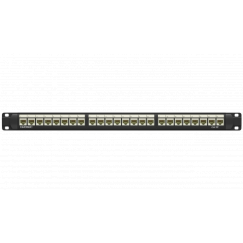Патч-панель 19",1U,CAT5E, 24 модуля RJ45, неэкранированная