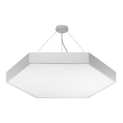 Светильник светодиодный Geometria Hexagon SPO-121-W-40K-038 38Вт 4000К 4000Лм IP40 600х80 белый подвесной ЭРА Б0050550