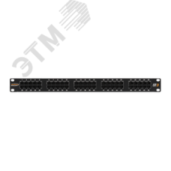 Панель 19' 1U телефонная 50 портов Кат.3 RJ45/8P6C черная NIKOMAX/NIKOLAN NMC-RP50UC3-1U-BK