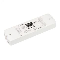 Декодер SMART-DMX512-204-62-RGBW-RDM-SUF (12-48V, 4x350-1200mA) (IARL, IP20 Пластик, 5 лет) Arlight 037441