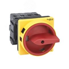 ВЫКЛЮЧАТЕЛЬ-РАЗЪЕДИНИТЕЛЬ 4P 25A IP20 С КРАСНОЙ РУКОЯТКОЙ НА ДВЕРЦУ 4 ВИНТАМИ С ЗАМКОМ SE (Systeme) MSD25410R