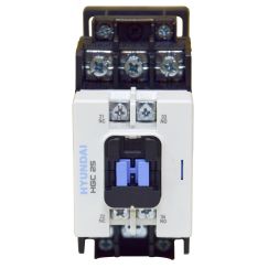 Магнитный контактор HGC25 11NS D024 25А 11 кВт при АС3 (380-440В) кат. 24В DC 1НО+1НЗ Hyundai 13.01.01.000562