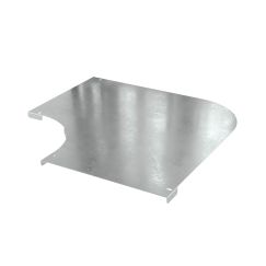 Крышка на угол CPO 90 горизонтальный 90° 500, в комплекте с крепежными элементами и соединительными пластинами, необходимыми для монтажа, цинк-ламельная