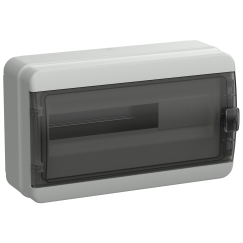 TEKFOR Корпус пластиковый КМПн-18 IP65 черная прозрачная дверь IEK