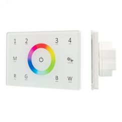 Панель Sens SMART-P85-RGBW White (230V, 4 зоны, 2.4G) (ARL, IP20 Пластик, 5 лет) Arlight 028404