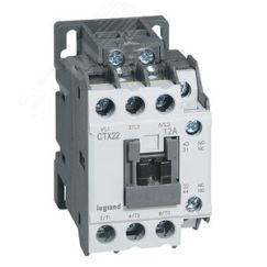 Контактор CTX3 22 3P 12A 1но1нз =24В LEGRAND 416091