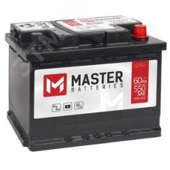 Аккумулятор автомобильный MASTER BATTERIES 60Ah R+ MASTER BATTERIES MB600