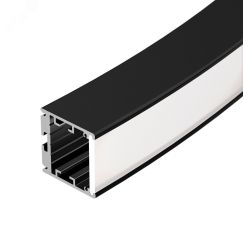 Профиль SL-ARC-3535-D1500-W90 BLACK (1180мм, дуга 1 из 4) (ARL, Алюминий) Arlight 026599