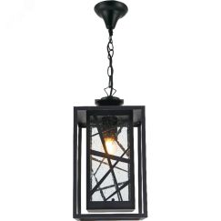 Светильник НСУ-60w цепь Е27 IP44 черный FERON PL642 11648