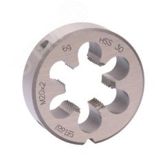 Плашка М20х2,0 DINEN22568 HSS 6g 45х14мм (CzTool) Bucovice 240201