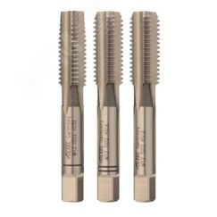 Метчик М12х1,75 (Комплект 3шт) DIN352 HSSE 6h 75мм a=7,0 Voelkel V57350