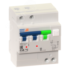 АВДТ с защитой от сверхтоков OptiDin VD63-22B25-A-УХЛ4 (2P, B25, 30mA) КЭАЗ 338292